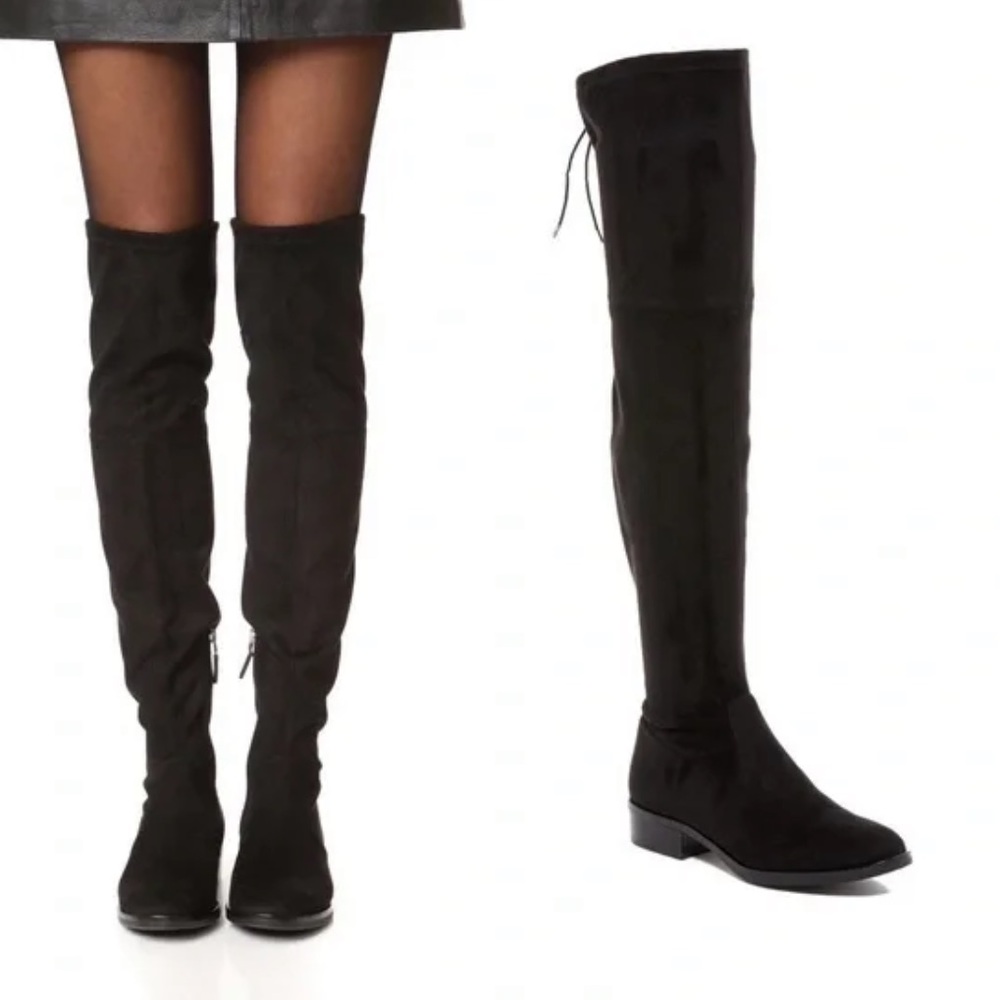 SAM EDELMAN Black over the knee suede boots Womens 9.5